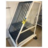 Rolling glass or granite rack