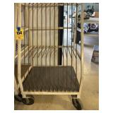 Rolling glass or granite rack