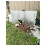 Wheel barrel and scrap metal stainless