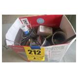 Box of miscellaneous screws, and other items