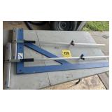 Glass cutters and T square