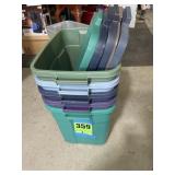 5 totes with the lids