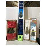 4 foot 100 light pre-lit Christmas tree a 24 inch