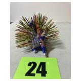 Handmade porcupine from toothpicks, Mexican
