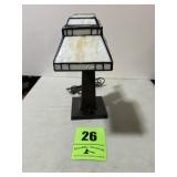 Tiffany style bankers, desk lamp