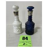 2) beam liquor, decanters