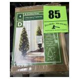 4 foot holiday time pre-lit tree for indoor and