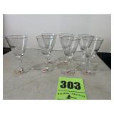 7 Fostoria glasses