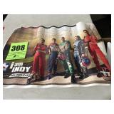 3 autograph, Indy racing posters