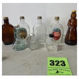 Vintage syrup bottles