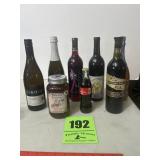 Sealed liquor, decanters unknown age