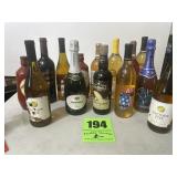 14 bottles of unopened liquor, decanters/wine