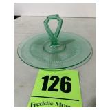 Green serving tray