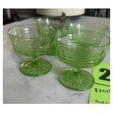 4 Green sherbets