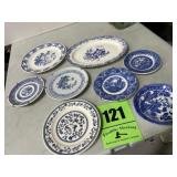 Blue Willow, and other plates