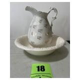 Pitcher and wash bowl