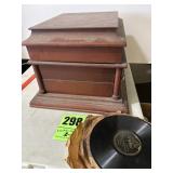 Tabletop the controller and records Victrola is