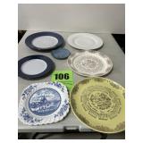 Plates including 1959 and 1956 calendar plate