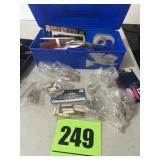 Box of jewelry, designer items for making jewelry