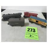 Lionel train 4 pieces, including engine caboose,