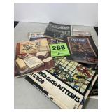 Old seal test crate full of magazines and books