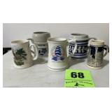 5) steins