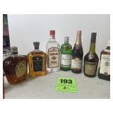 Liquor decanters unopened, including Crown, Royal