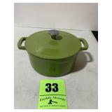 Food Network green enamel overcast iron