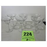 6 martini glasses