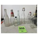 Several old bottles