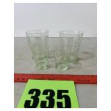 Green/Vaseline glass to juicers to wine shots