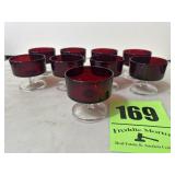 9 pieces of ruby red/pigeon blood