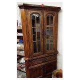 Corner Lighted Hutch 78 Inches Tall 36 Inches Wide