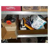 Roll of Plastic, Electric Irons & Misc.