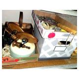 (3) Boxes, Cutting Boards, Sewing Items & Misc.