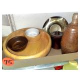 (3) Boxes Stoneware, Cookie Jar, Lunch Pail & Misc