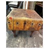 Maple Chopping Block (30x30x27 Inches Tall)
