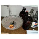 Ceiling Glass Fixture, Hand Bags & Little Fan
