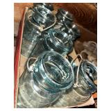 Glass Top Green Jars
