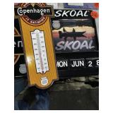 Copenhagen Thermometer & Skoal Sign