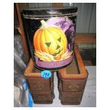 Wood Sewing Drawers & Tin