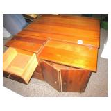 Sewing Machine Table w/Leaf
