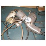 (3) Electric Drills (Tested)
