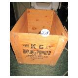 KC Baking Powder Wood Crate