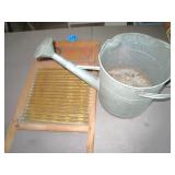 Brass Senior Washboard & Planter