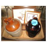 Crock Jug, Brown Bottle, Norman Rockwell...