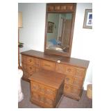 Dresser w/Mirror, Night Stand & Headboard