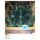 (11) Colored Jars & Rosy Crate