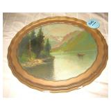 Oval Framed Painting