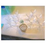 Gold Crystal Cup & Assorted Stemware